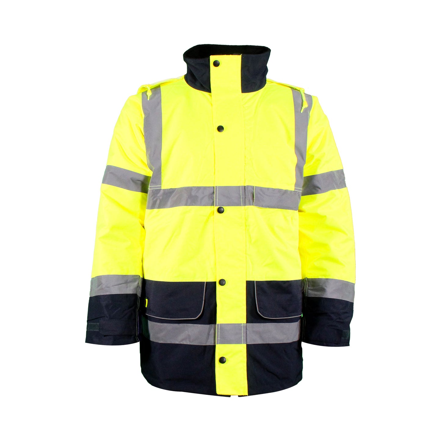 Hi-Vis Two Tone Traffic Jacket Yellow/Navy