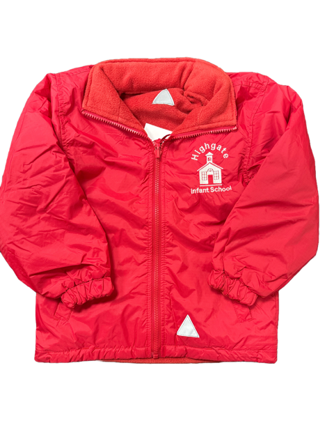 Red Reversible Jacket with Highgate Embroidery