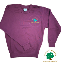 Maroon Sweatshirt with Fairstead Embroidered Logo