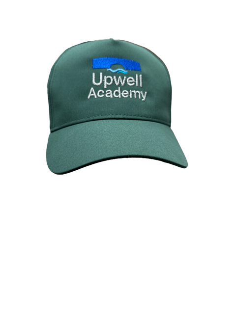 Bottle Green Cap with Upwell Embroidered Logo