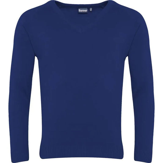 Royal Jumper with North Wootton Embroidered Logo