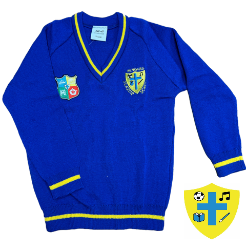 Royal Jumper with Howard Junior Embroidered Logo