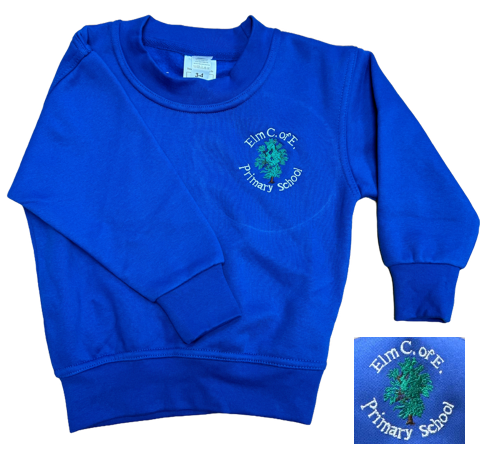 Royal Sweatshirt with Elm Embroidered Logo