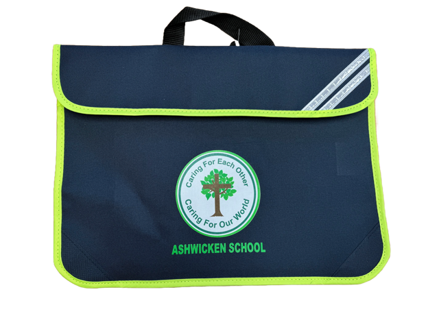 Navy Book Bag with Ashwicken Printed Logo