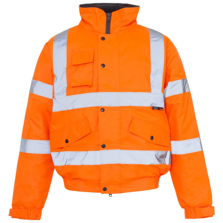 Hi-Vis Class 2 Lined Bomber Jacket