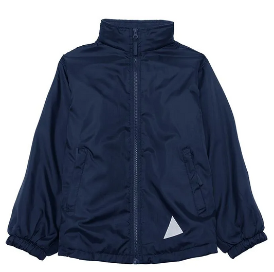 Navy Eco Showerproof Jacket with Emneth Embroidered Logo