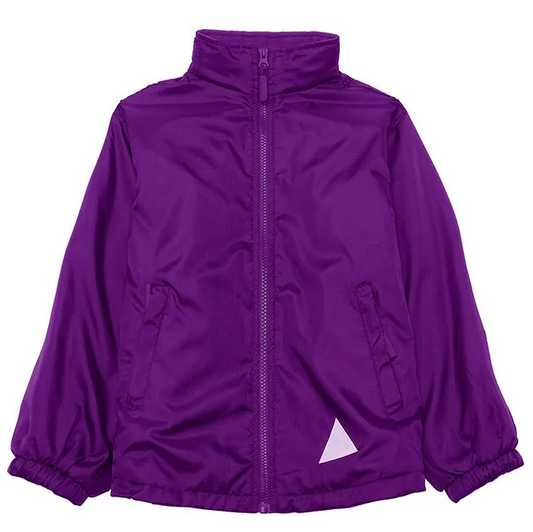 Purple Eco Showerproof Jacket with Churchill Embroidered Logo