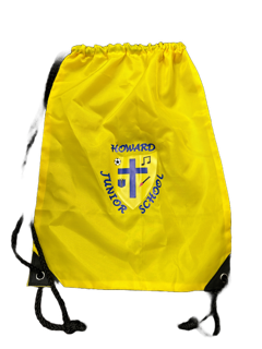 Yellow PE Bag with Howard Junior Print