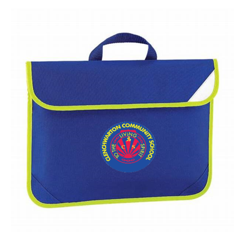 Royal Book Bag with Clenchwarton Printed Logo