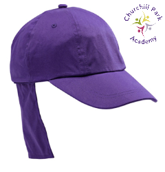 Purple Legionnaire Hat with Churchill Park Embroidered Logo