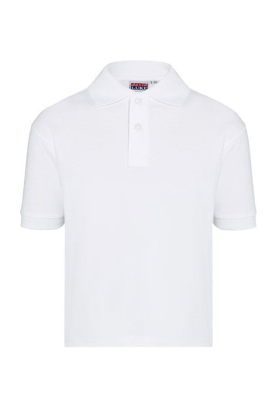 White Polo Shirt with Churchill Park Embroidered Logo