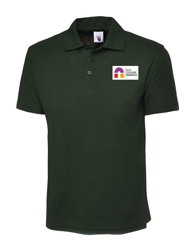 Bottle Green Polo with CCN Embroidered Logo