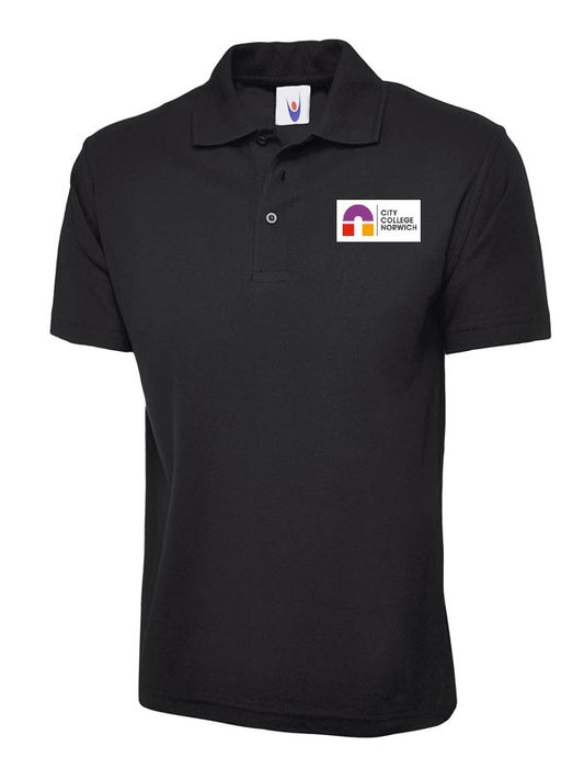 Black Polo with CCN Embroidered Logo (Level 1 Hair)