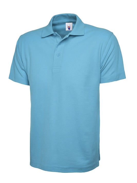 Sky Polo Shirt with Gaywood Embroidered Logo