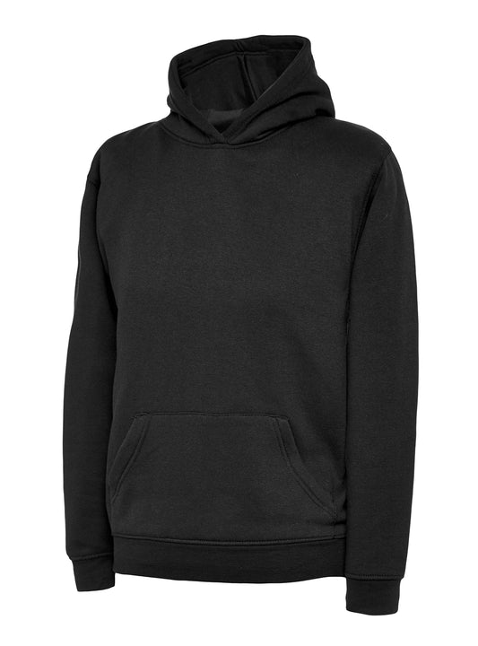 Black PE Hoodie with Emneth Back Print