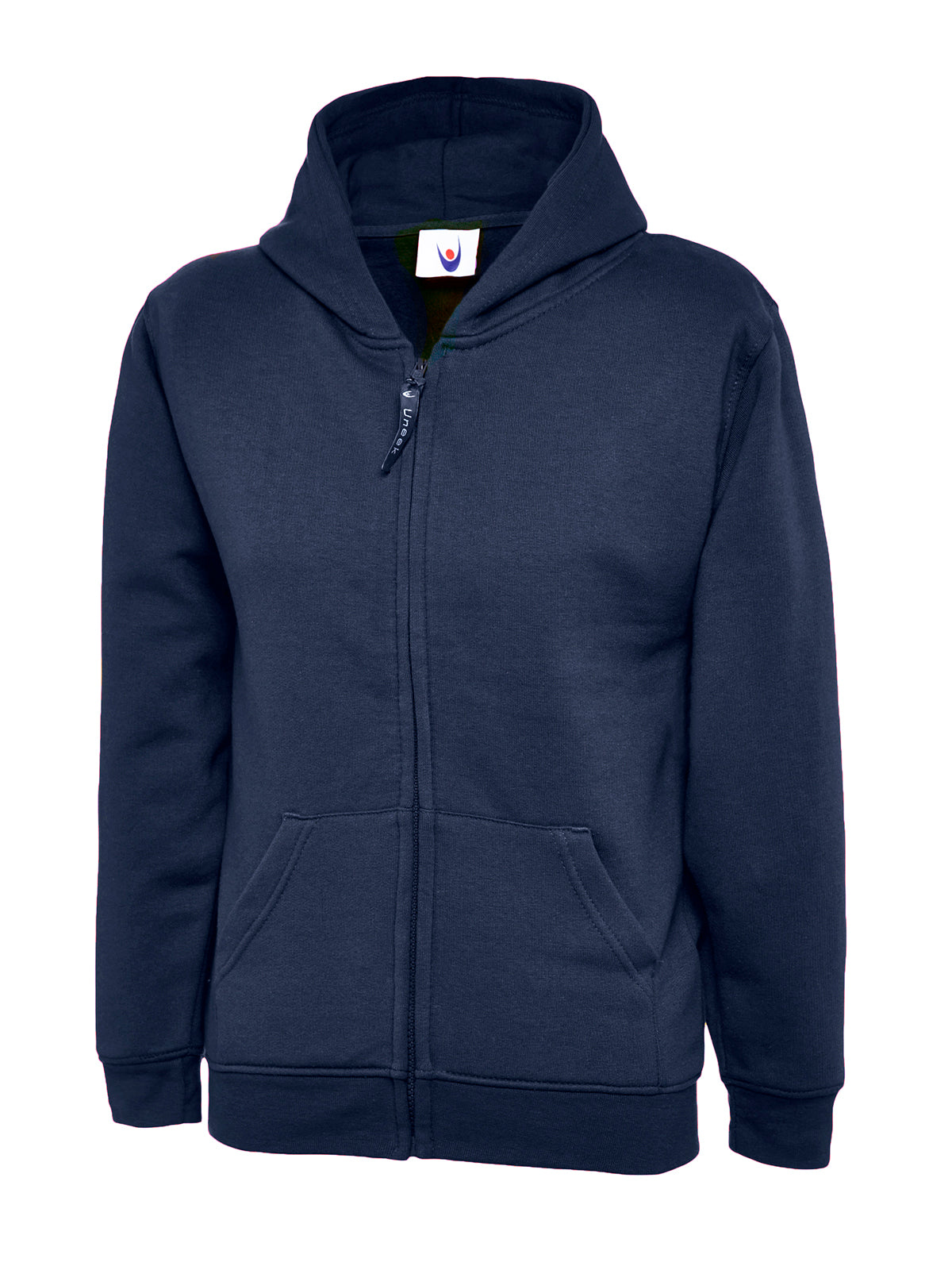 Full Zip Navy Plain PE Hoodie