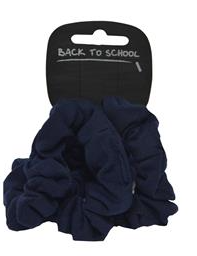 Navy Jersey Scrunchie 3Pack