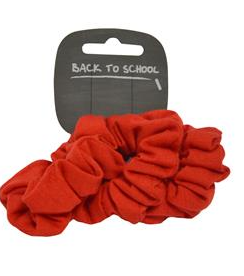 Red Jersey Scrunchie 3Pack