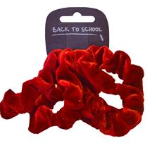 Red Velvet Scrunchie 4Pack