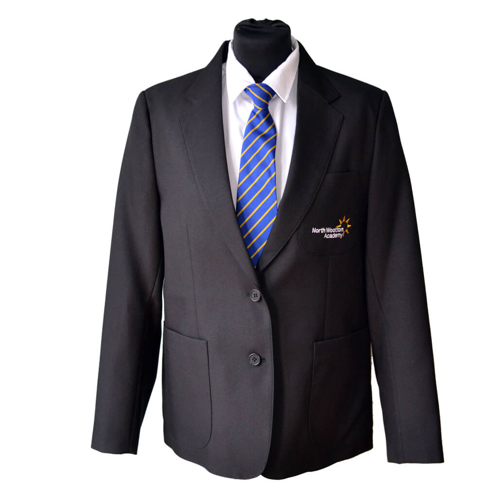 Black Blazer with North Wootton Embroidered Logo